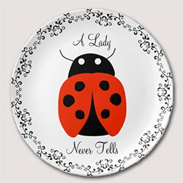 Lady Bug Dinner Plate